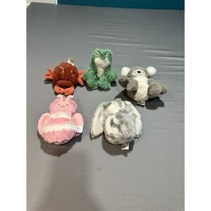 Slumberkins‎ Lot Of 5 Plush Crab, Frog, Bunny, Koala, Butterfly